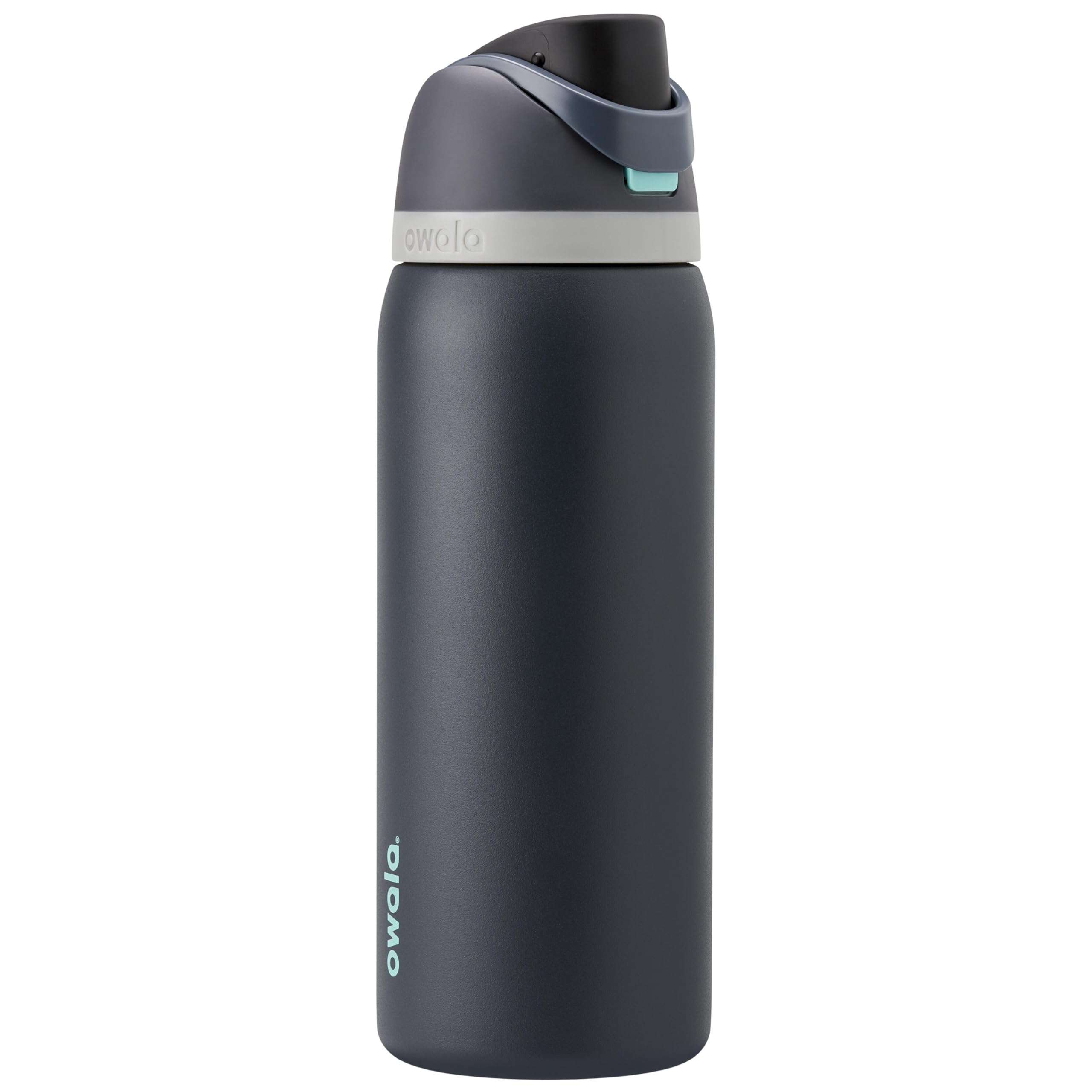 Owala FreeSip 32 oz Foggy Tide front view showing bottle profile and finish for daily use