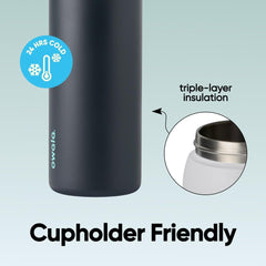 Owala FreeSip carry loop and lock engaged showing secure transport and spill prevention