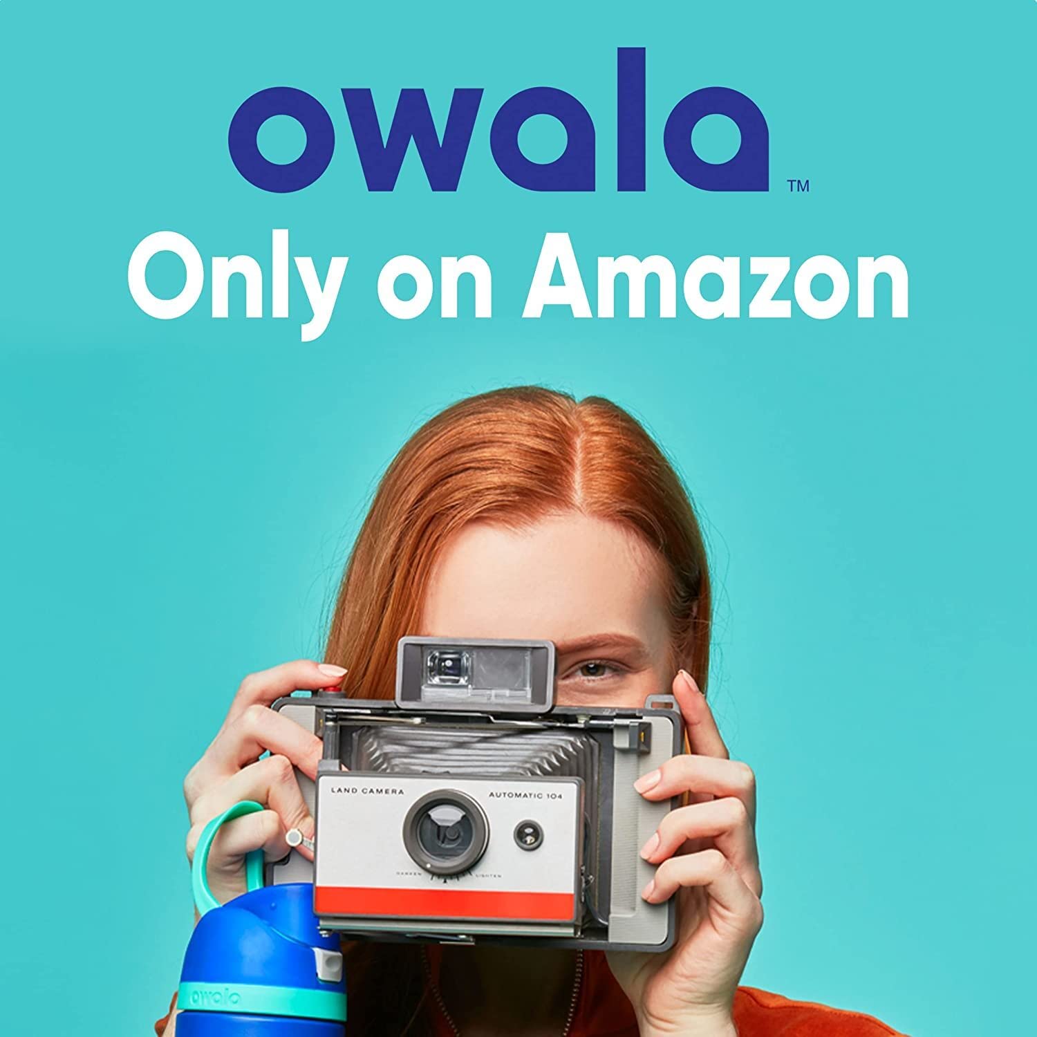 Owala FreeSip on a picnic blanket showing portable cold-beverage use