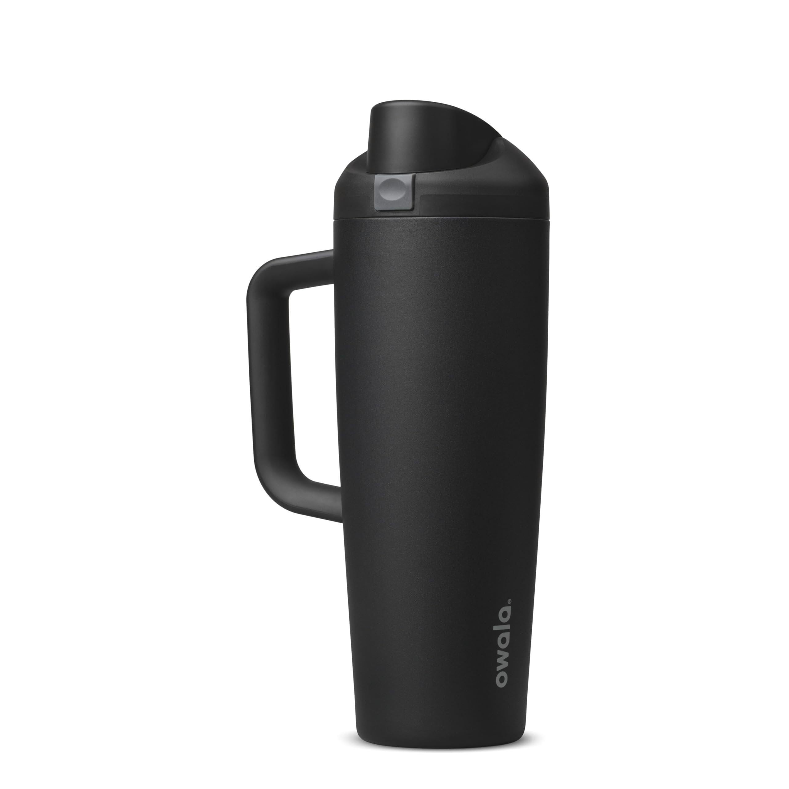 Owala FreeSip front view showing 30 oz bottle and modern finish benefits easy hydration