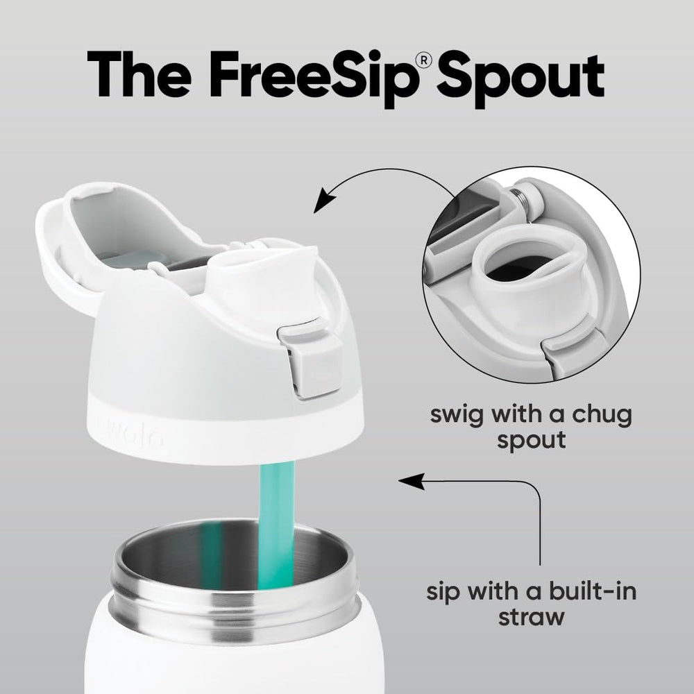 Owala FreeSip straw detail with removable pieces for easy cleaning and hygiene