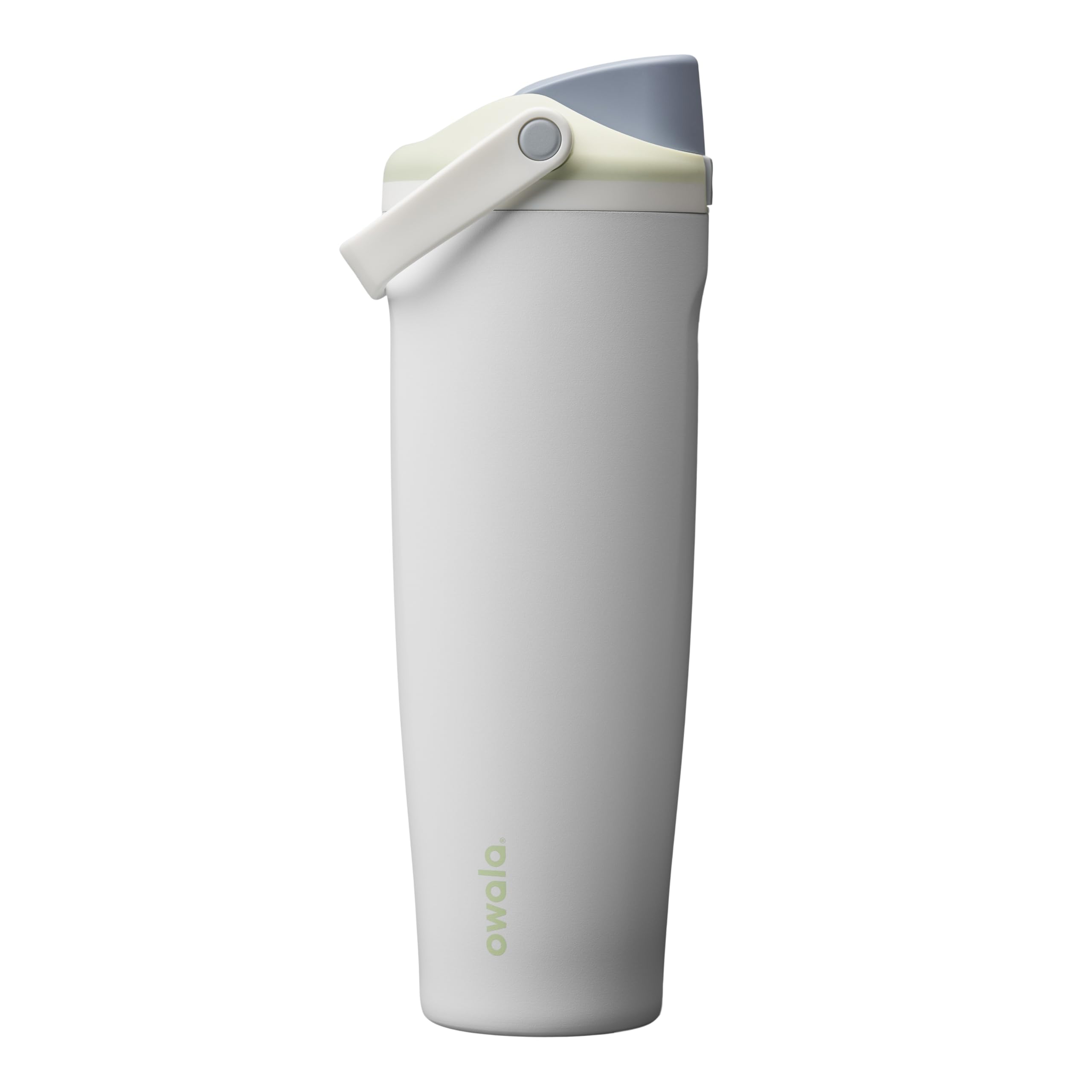 Owala FreeSip Sway front view showing sleek bottle and color, highlights capacity
