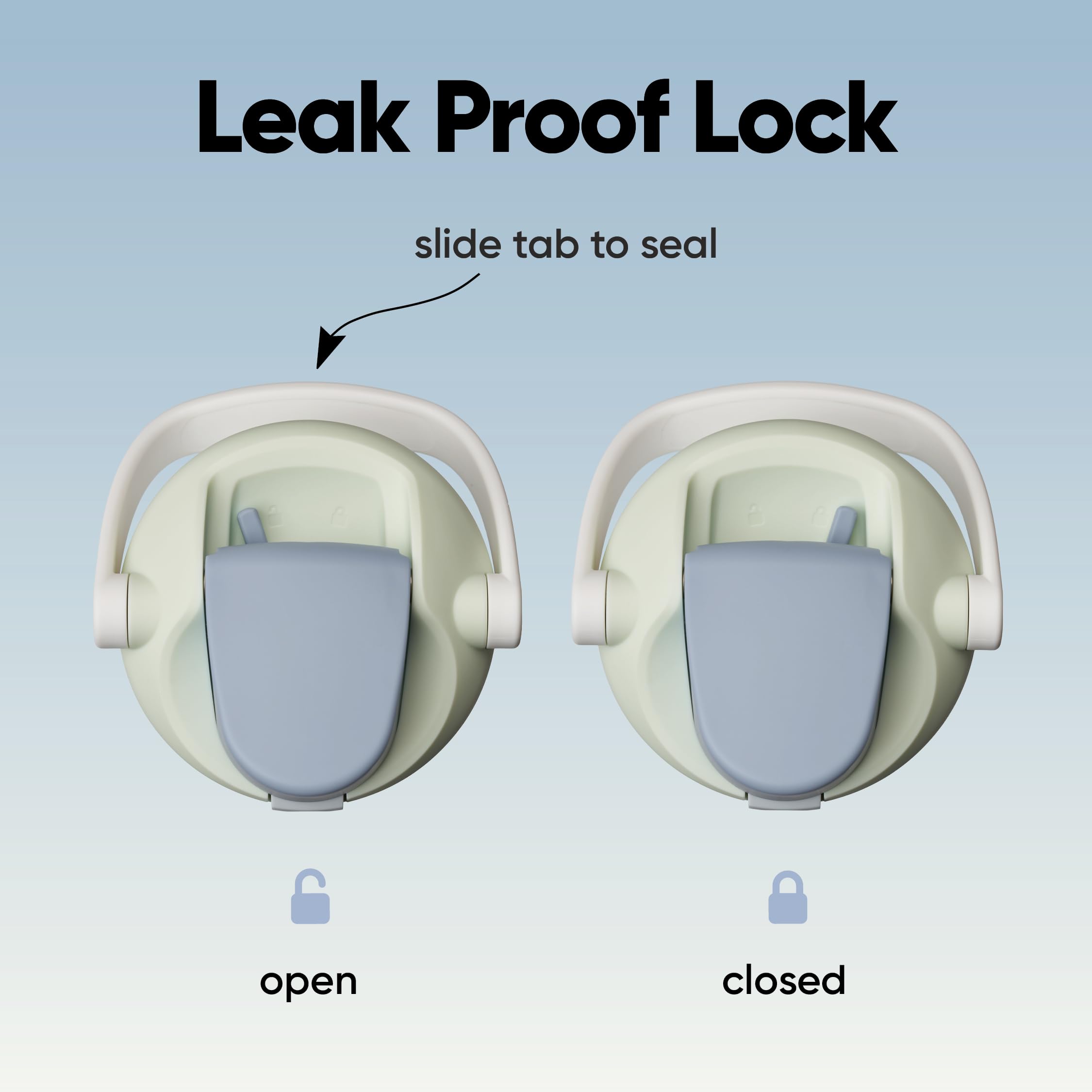 Owala FreeSip Sway bucket handle detail for easy carrying and secure grip
