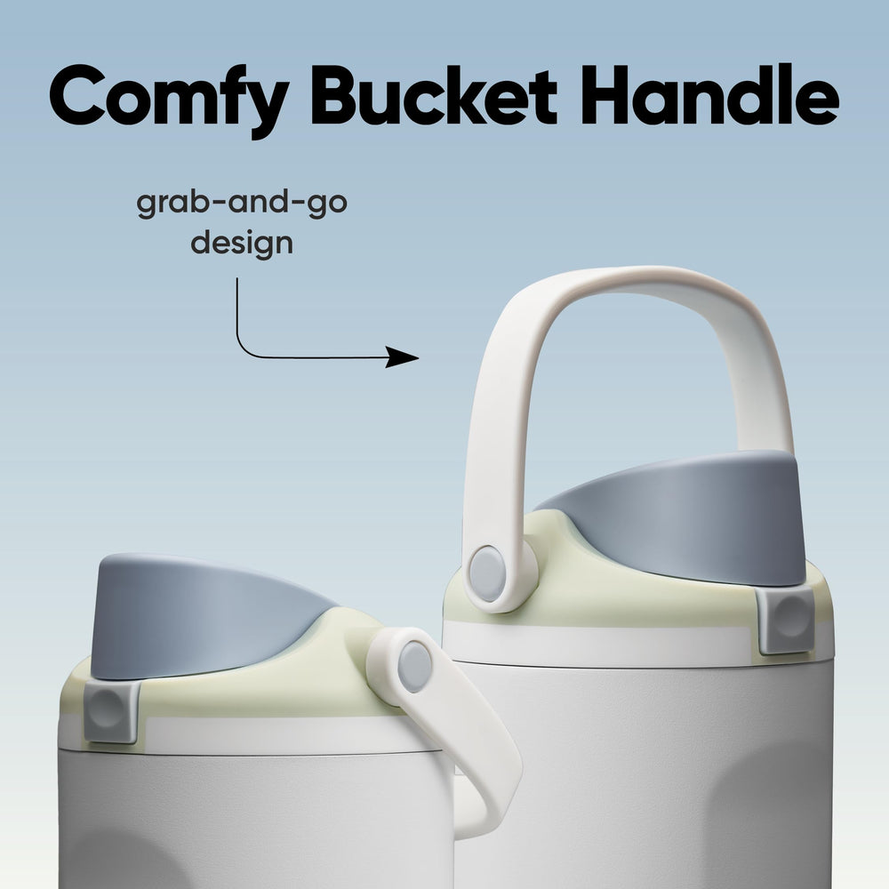 Owala FreeSip Sway seated in a car cupholder, fits most cupholders for travel convenience