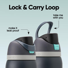 Owala FreeSip wide-mouth with ice showing easy filling and cleaning with added cooling benefit