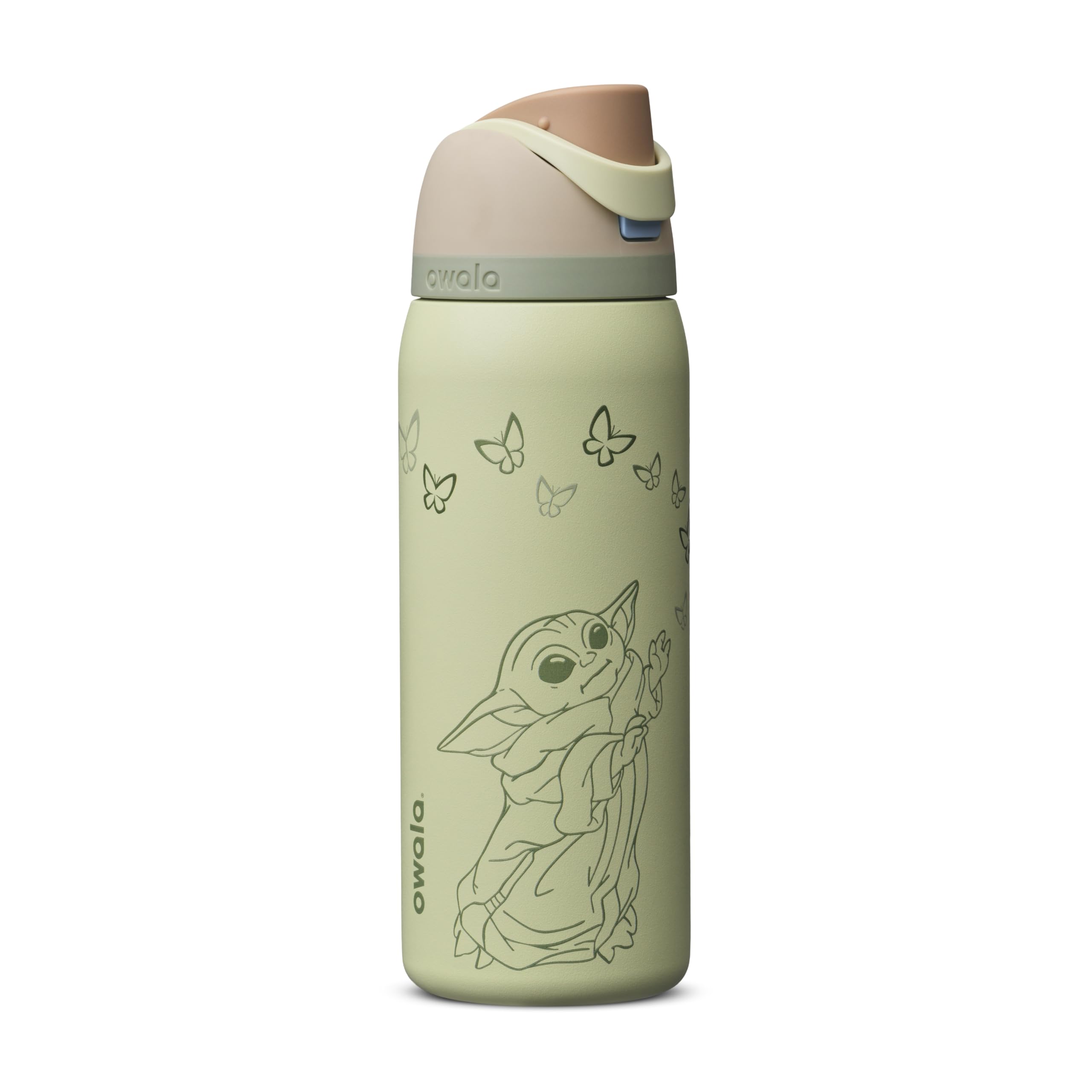 Owala GroGu front view showing full bottle and Star Wars design, great for gifting
