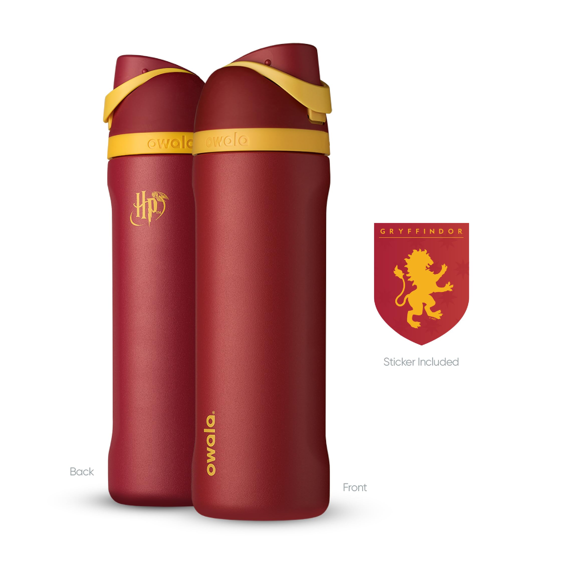 Owala bottle in backpack cup pocket showing travel-ready convenience benefit