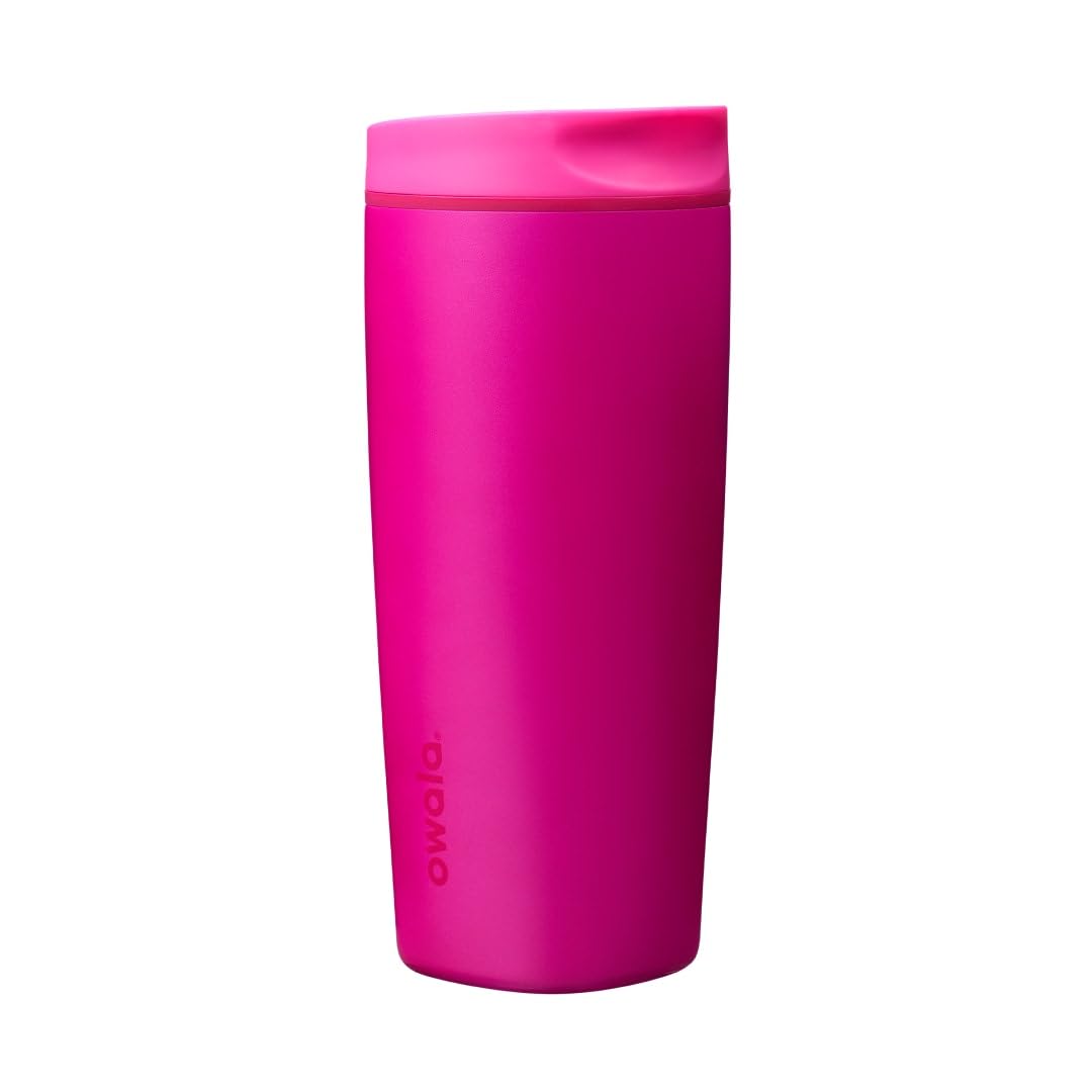 Owala SmoothSip front view showing cup and lid, durable and travel-ready