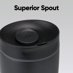 Owala SmoothSip Slider ceramic-coated interior close-up preserving clean taste