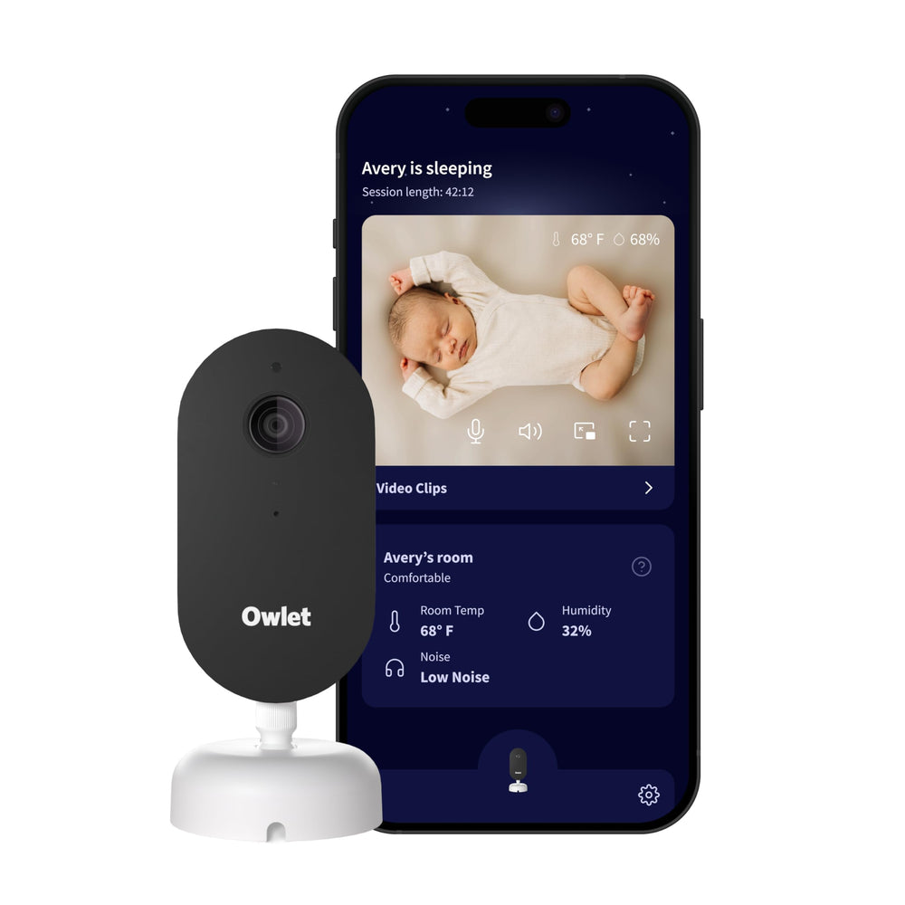 Owlet Dream Sight front view showing camera and sleek design for clear monitoring