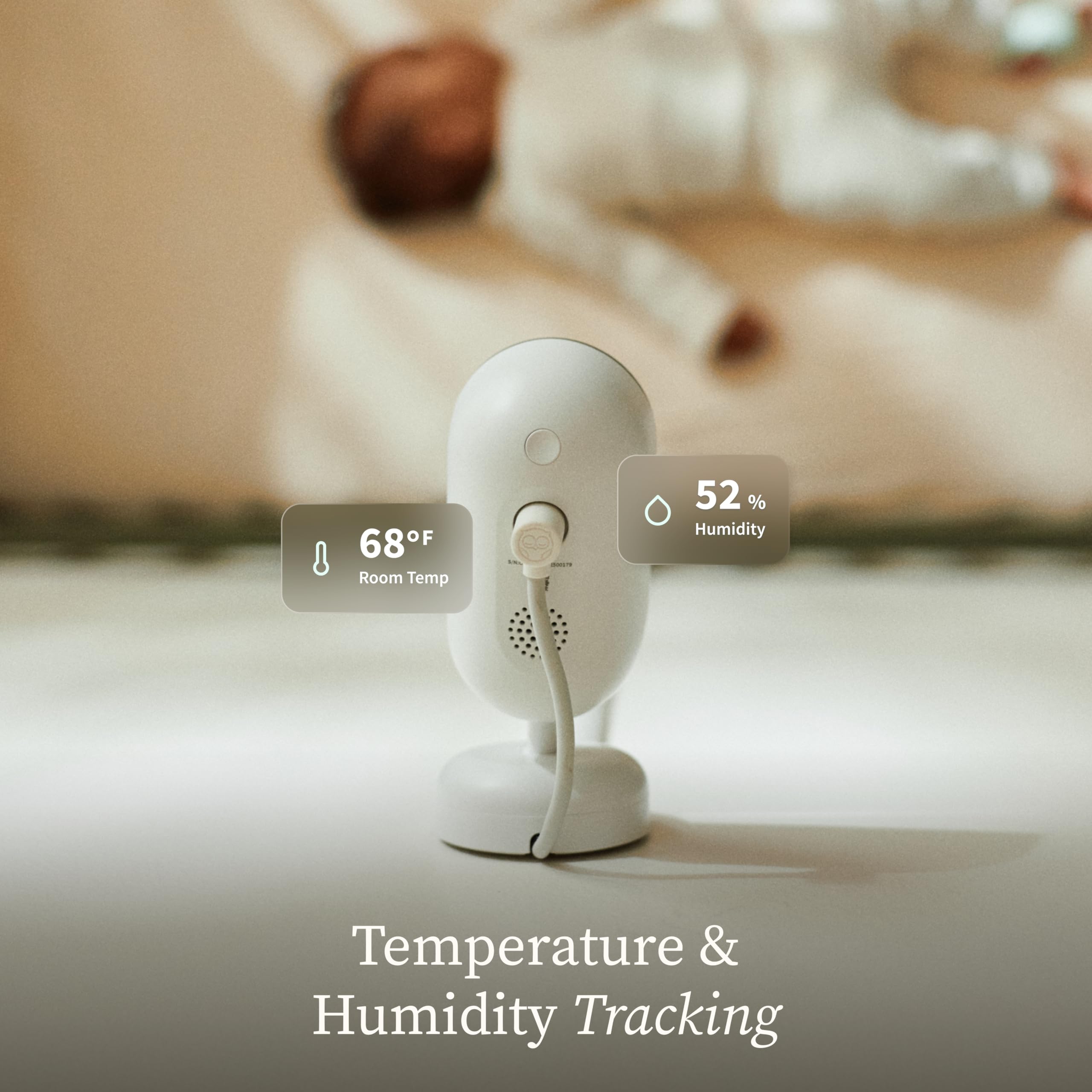 Owlet Dream Sight two-way talk in use showing remote soothing convenience