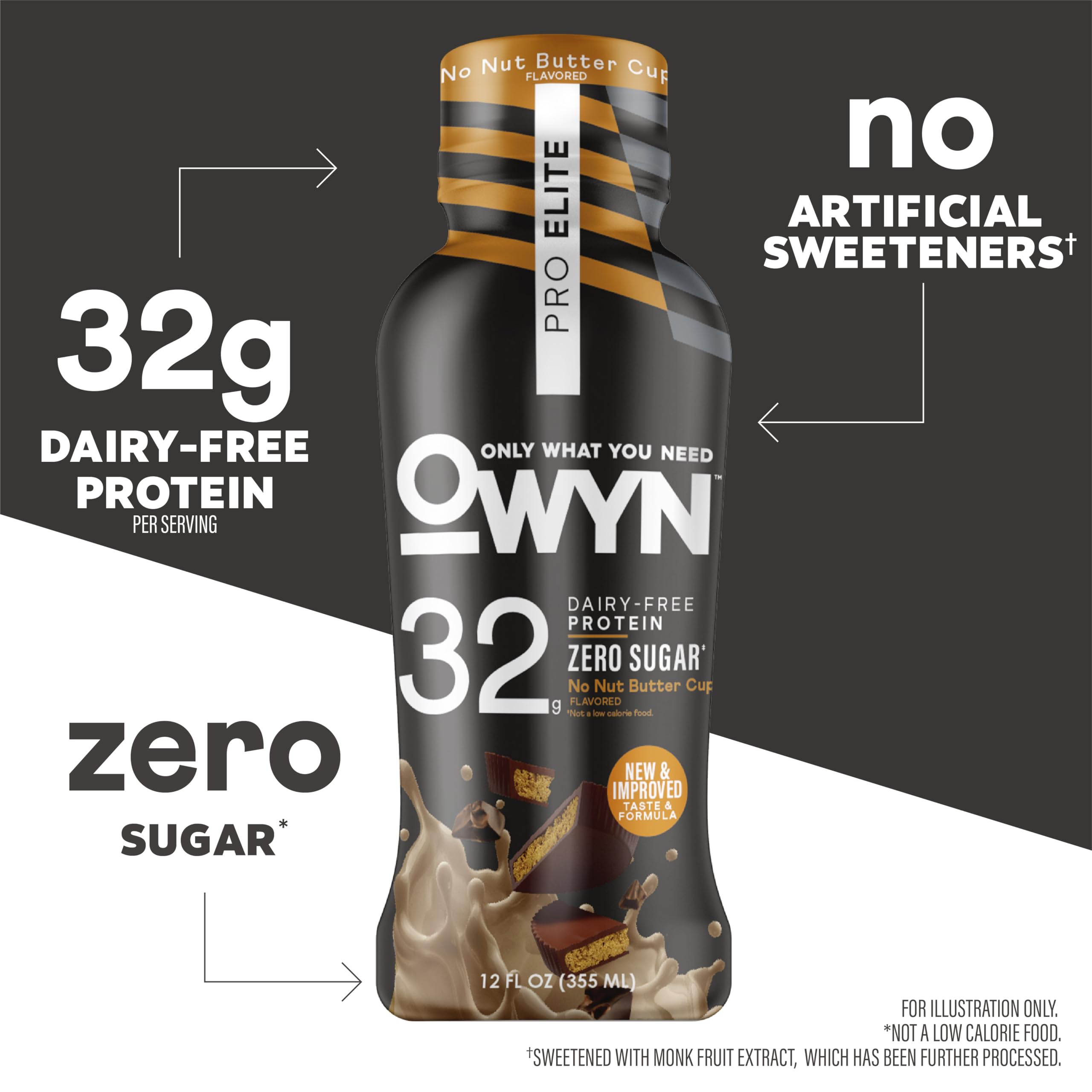 OWYN bottle beside gym weights illustrating convenient workout fueling