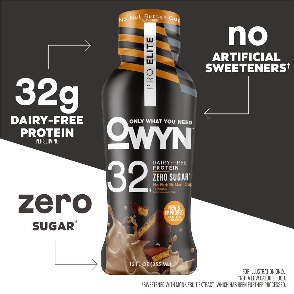 OWYN bottle beside gym weights illustrating convenient workout fueling