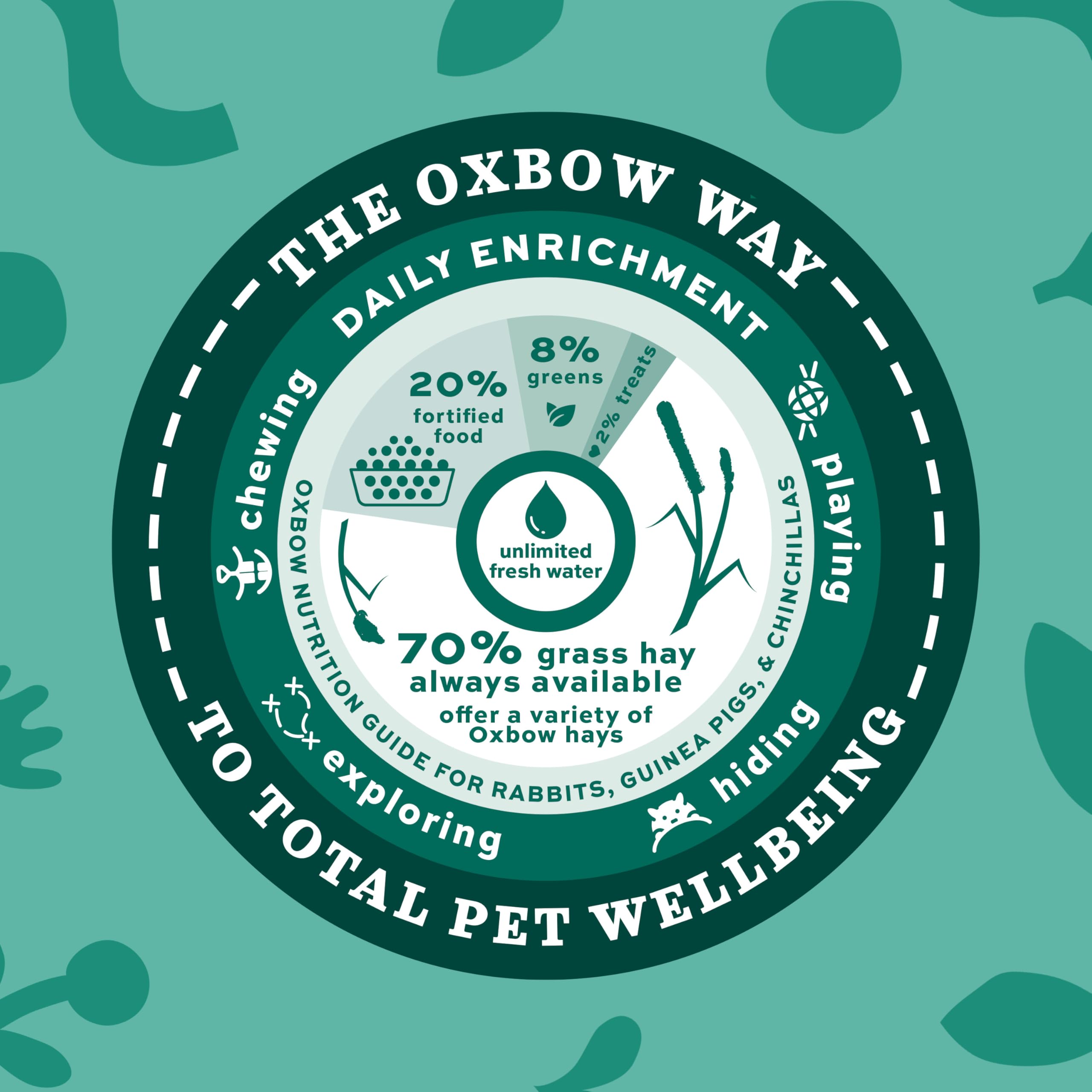 Oxbow veterinarian recommendation card showing expert-backed benefit