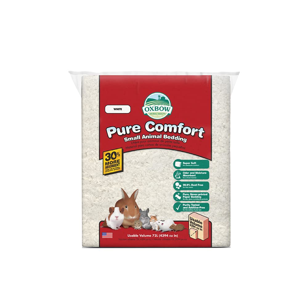 Oxbow front packaging showing 72 L bag and product benefits