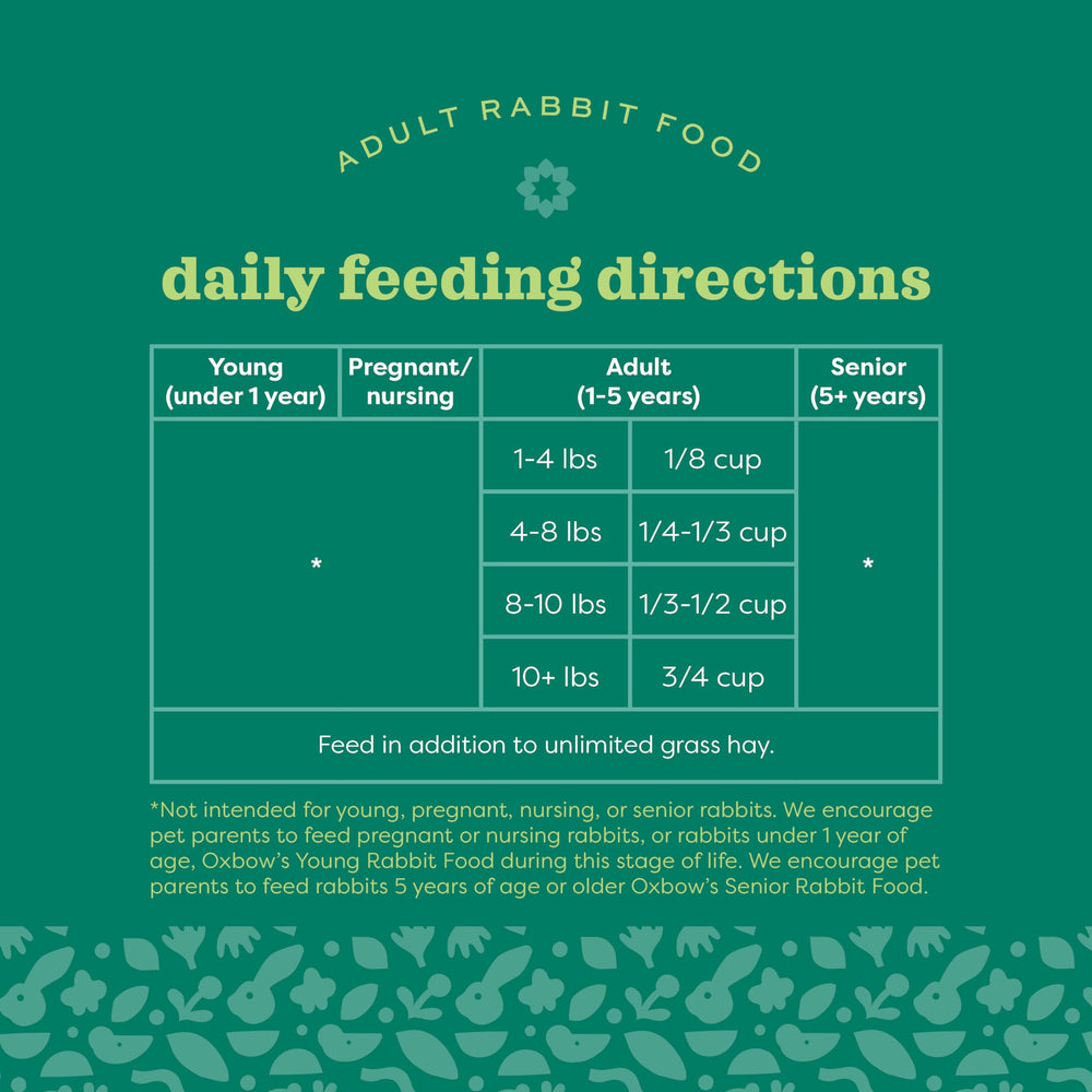 Bag label close-up showing Oxbow quality and veterinarian guidance benefit