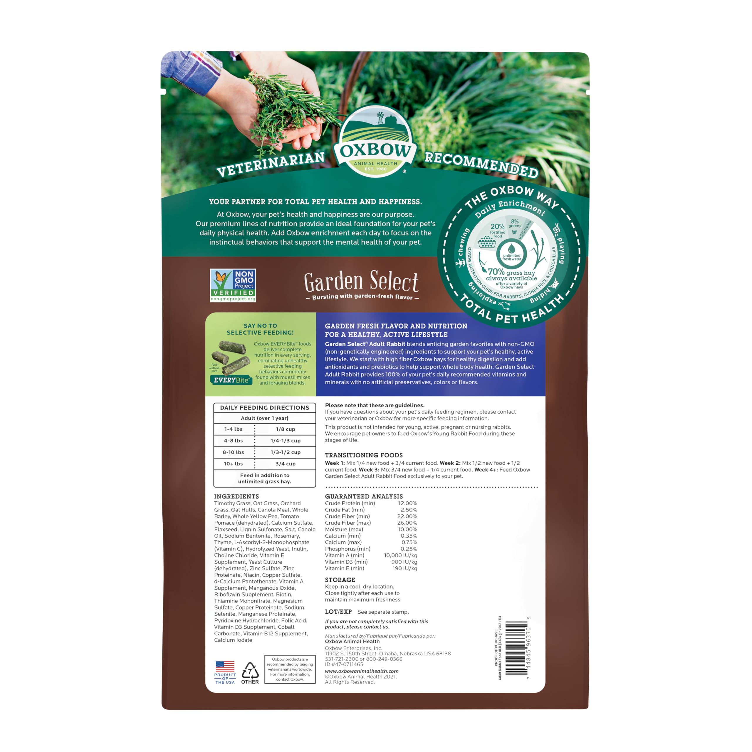 Oxbow pellet close-up highlighting fiber texture and consistent nutrition