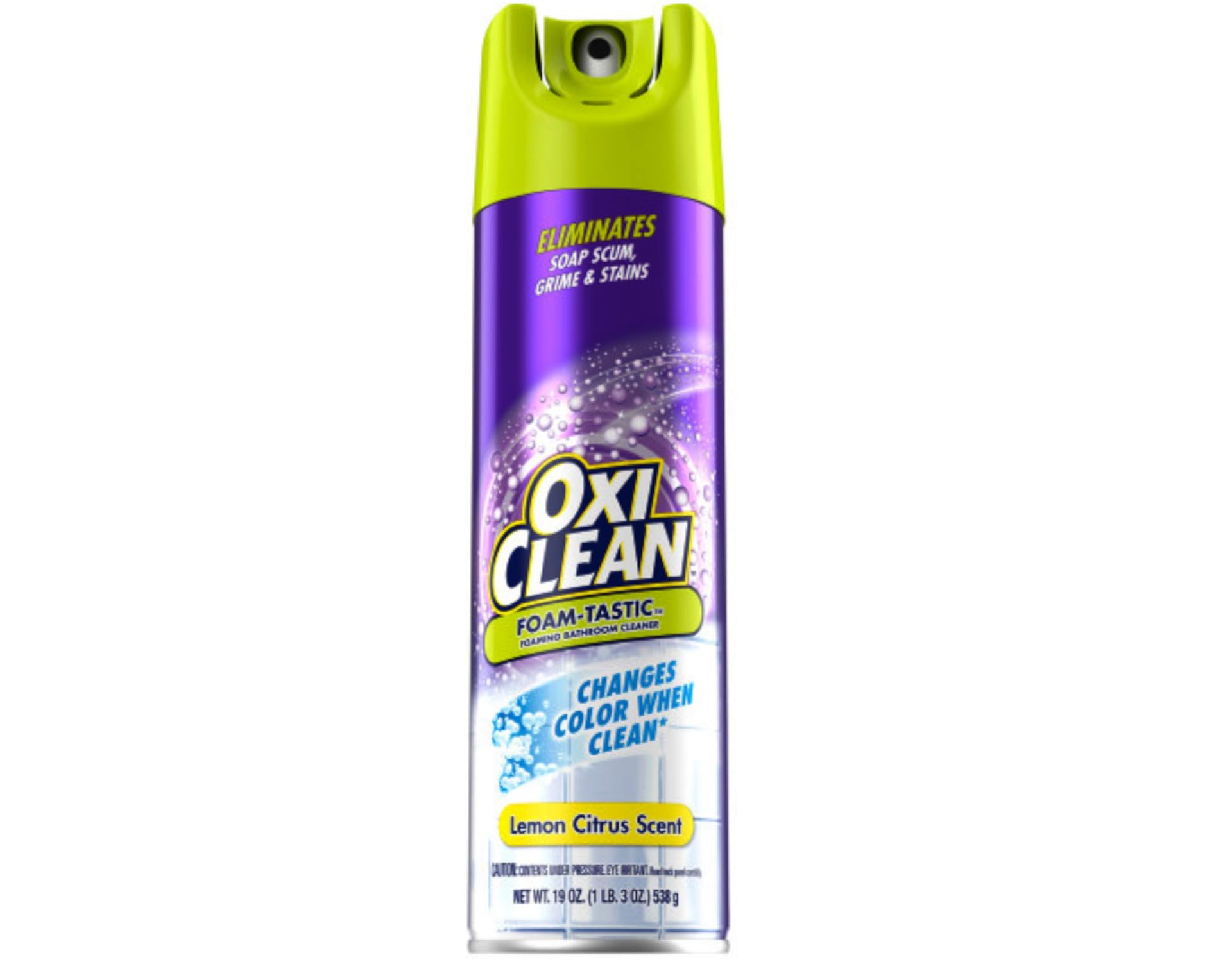 OxiClean foam texture close-up illustrating thick clingy foam that boosts dwell time and cleaning