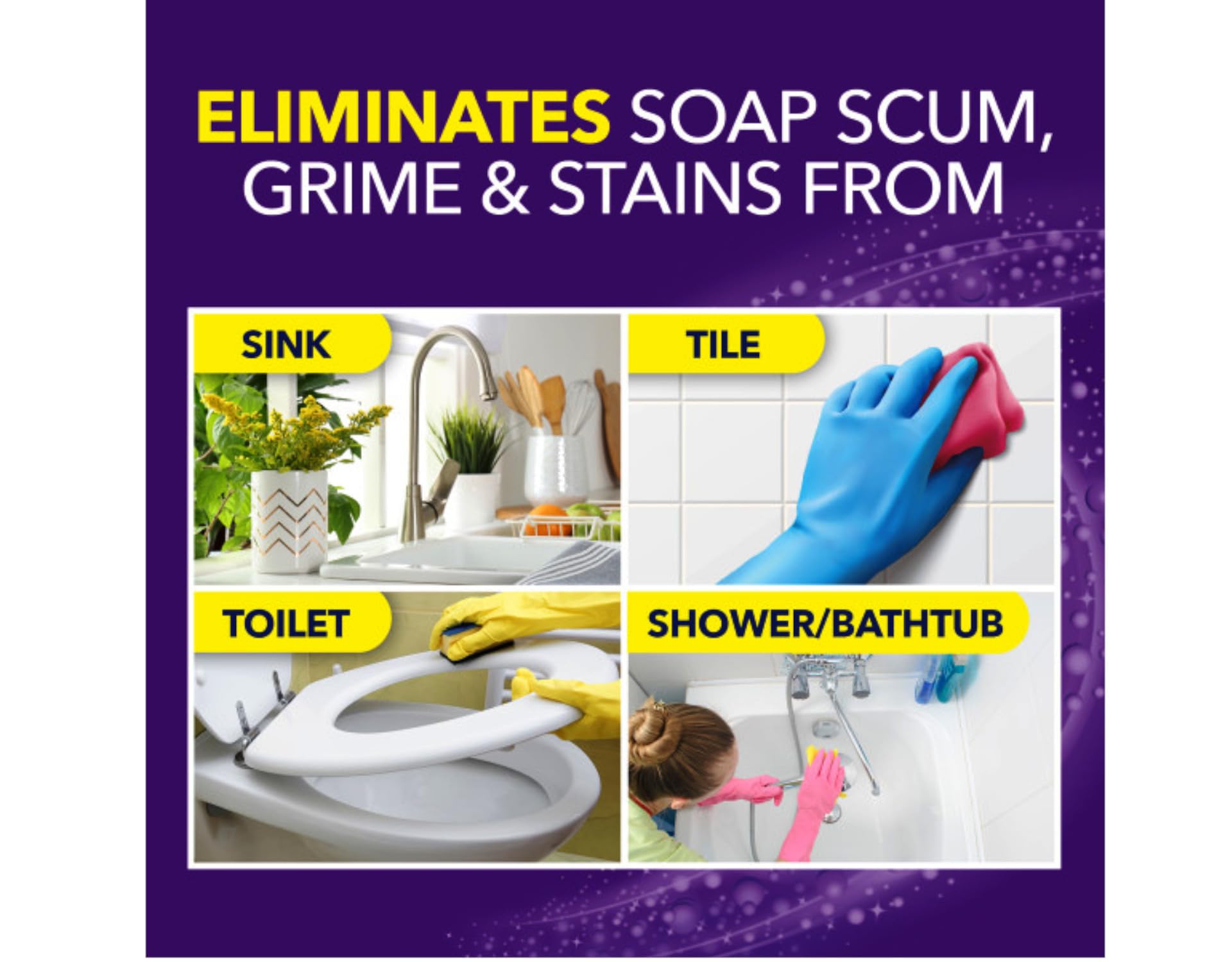 OxiClean label and directions detail highlighting application steps and safe-use information