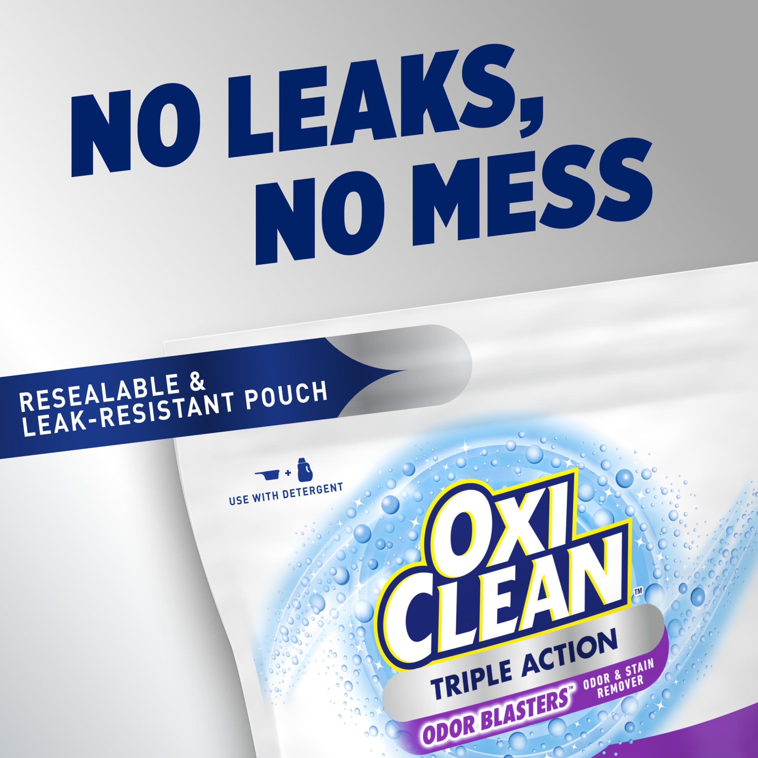 Washer loaded with pet bedding treated with OxiClean to freshen fabric