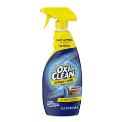 OxiClean refill bottle close-up label emphasizing concentrated value