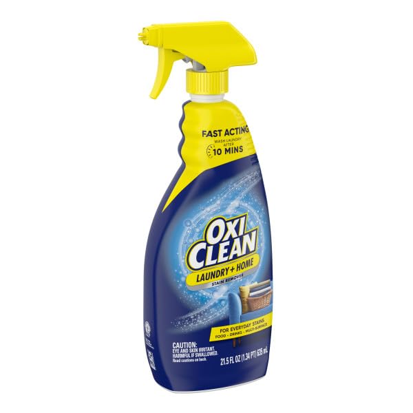 OxiClean 56 oz refill next to a hand for scale and refill convenience
