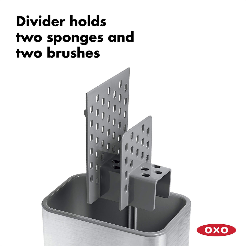 OXO drip tray with pour spout ready to empty water and protect counters