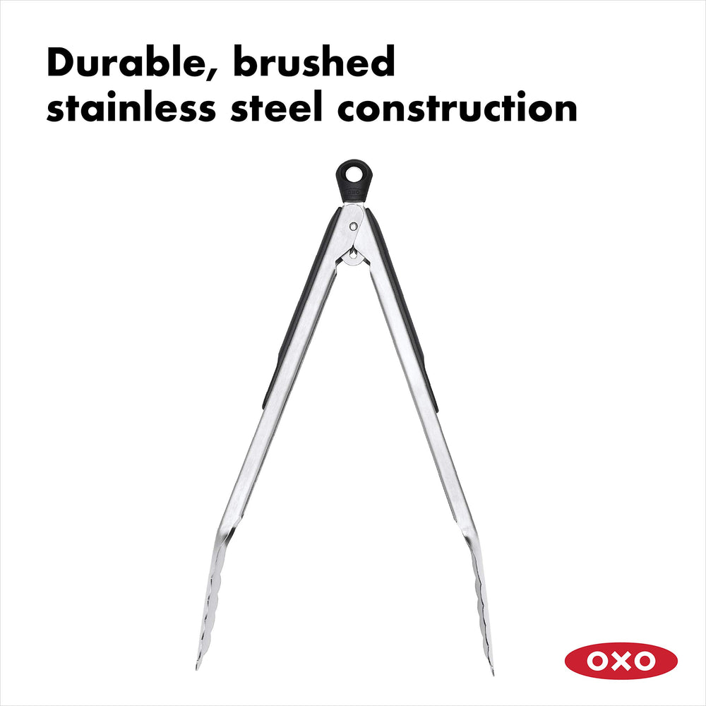 OXO Good Grips close-up handle showing soft non-slip grip for comfort