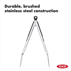 OXO Good Grips close-up handle showing soft non-slip grip for comfort
