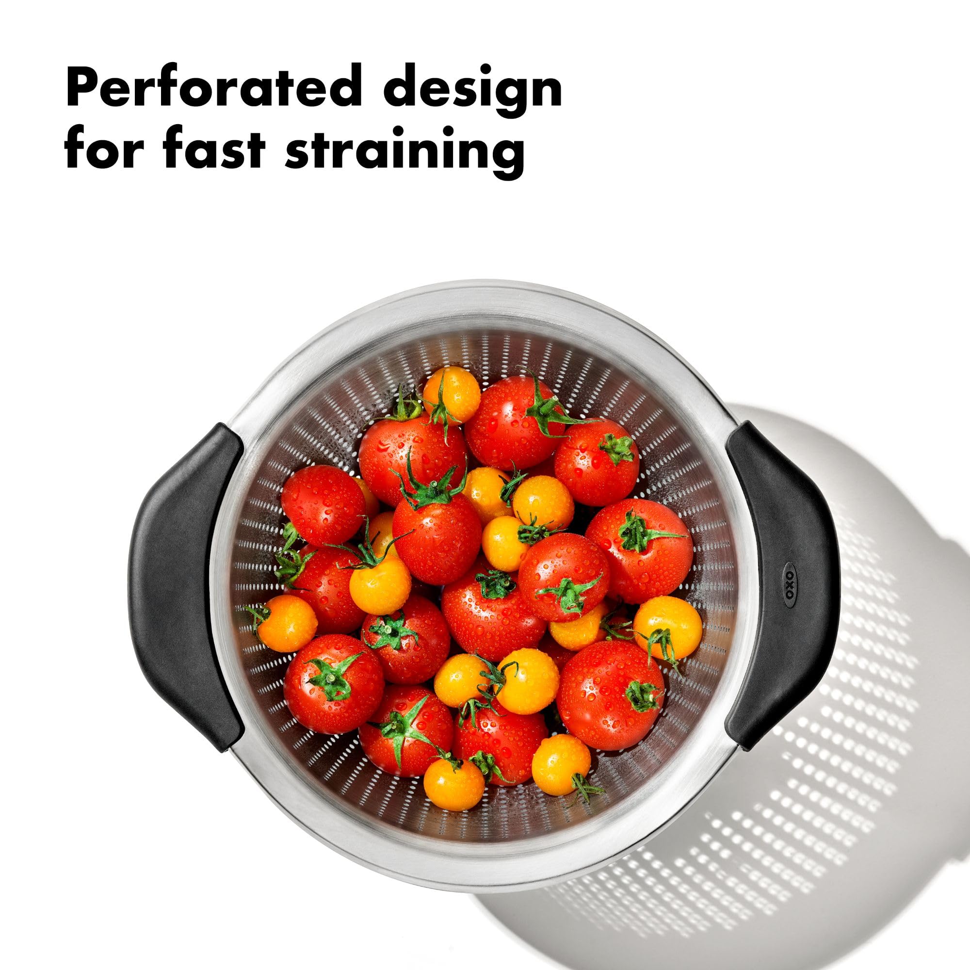 OXO Good Grips nested in stainless mixing bowl for compact organized storage