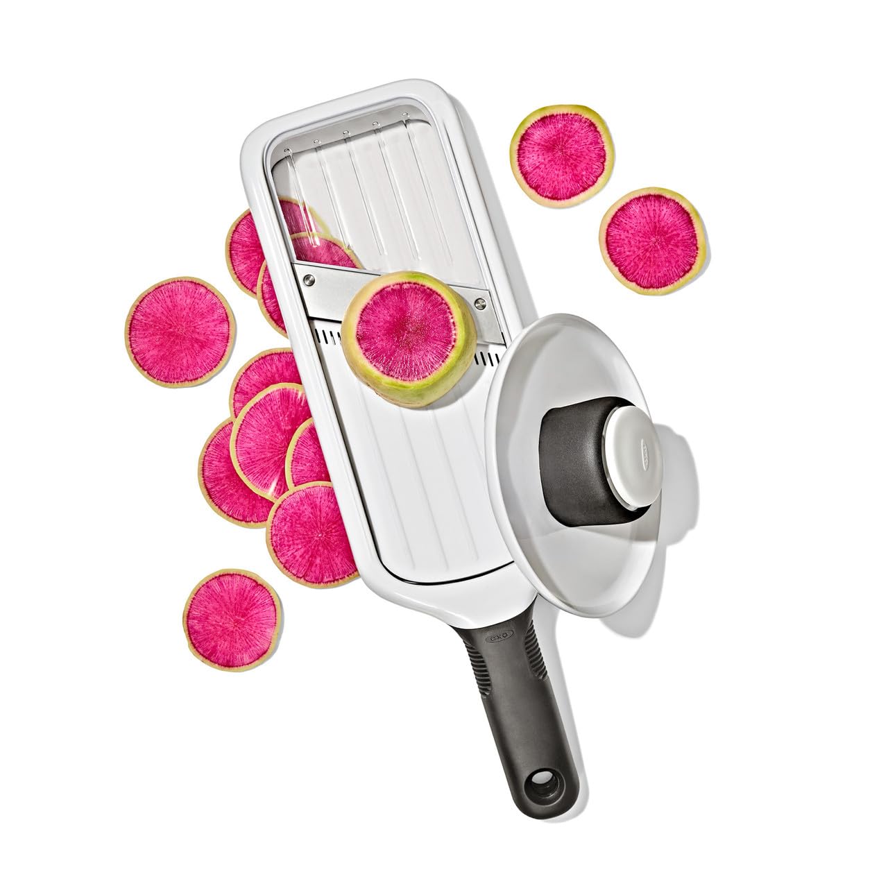 OXO Good Grips dishwasher placement showing easy cleanup and convenience