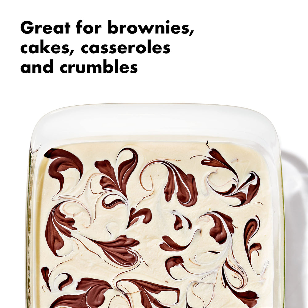 OXO Good Grips dish in oven demonstrating freezer-to-oven convenience