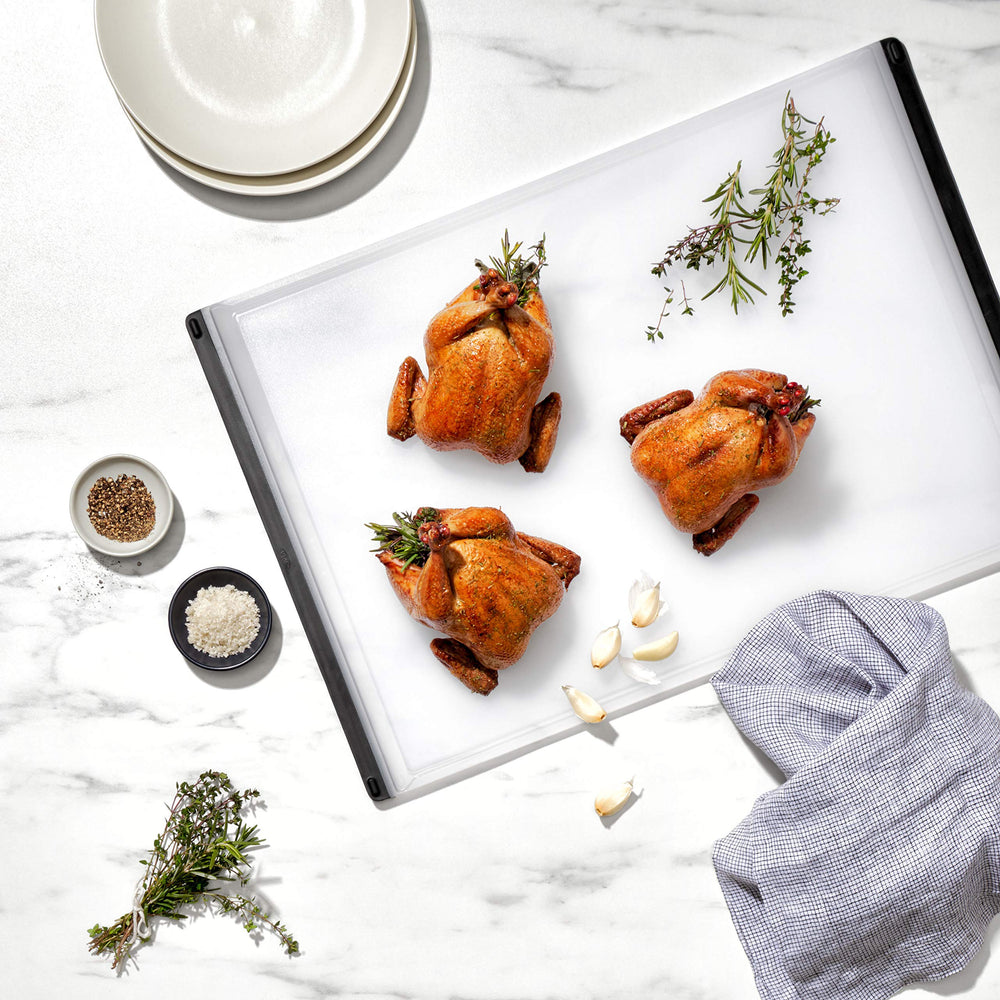 OXO Good Grips slim profile stored flat for space-saving kitchen organization