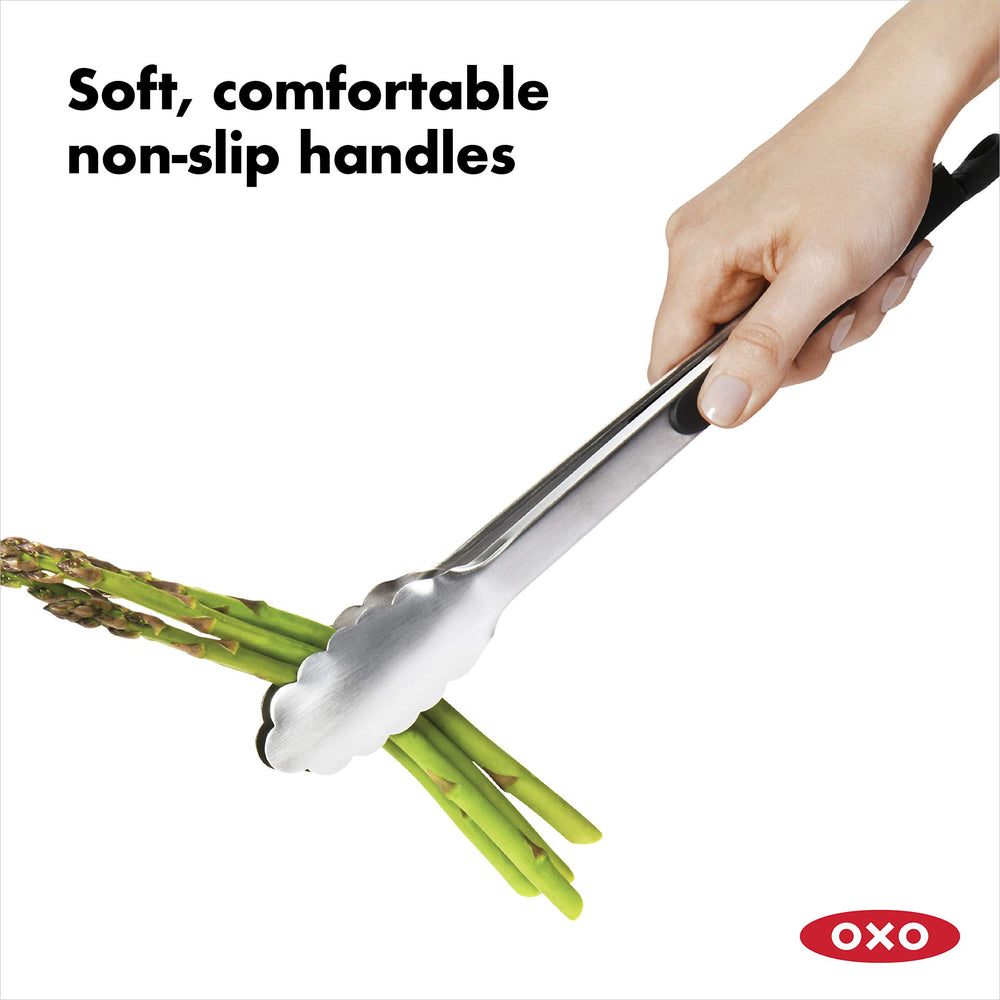OXO Good Grips scalloped tips detail gripping food securely without slipping