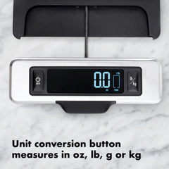OXO Good Grips beside mixing bowl to show compact size and stability