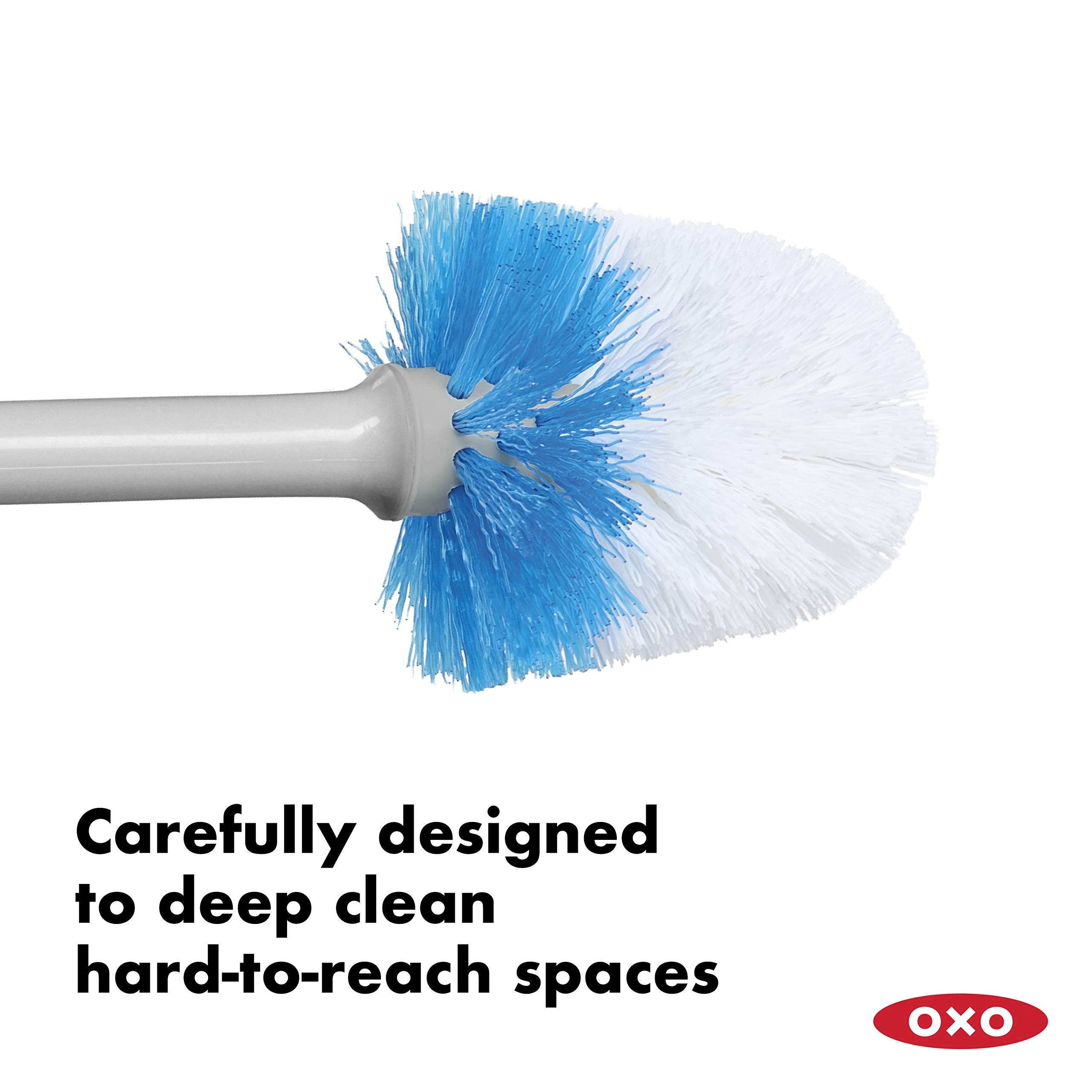 OXO handle ergonomic grip close-up for comfortable non-slip cleaning