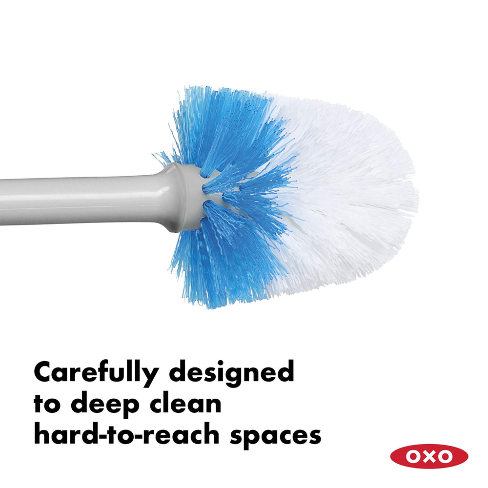 OXO handle ergonomic grip close-up for comfortable non-slip cleaning