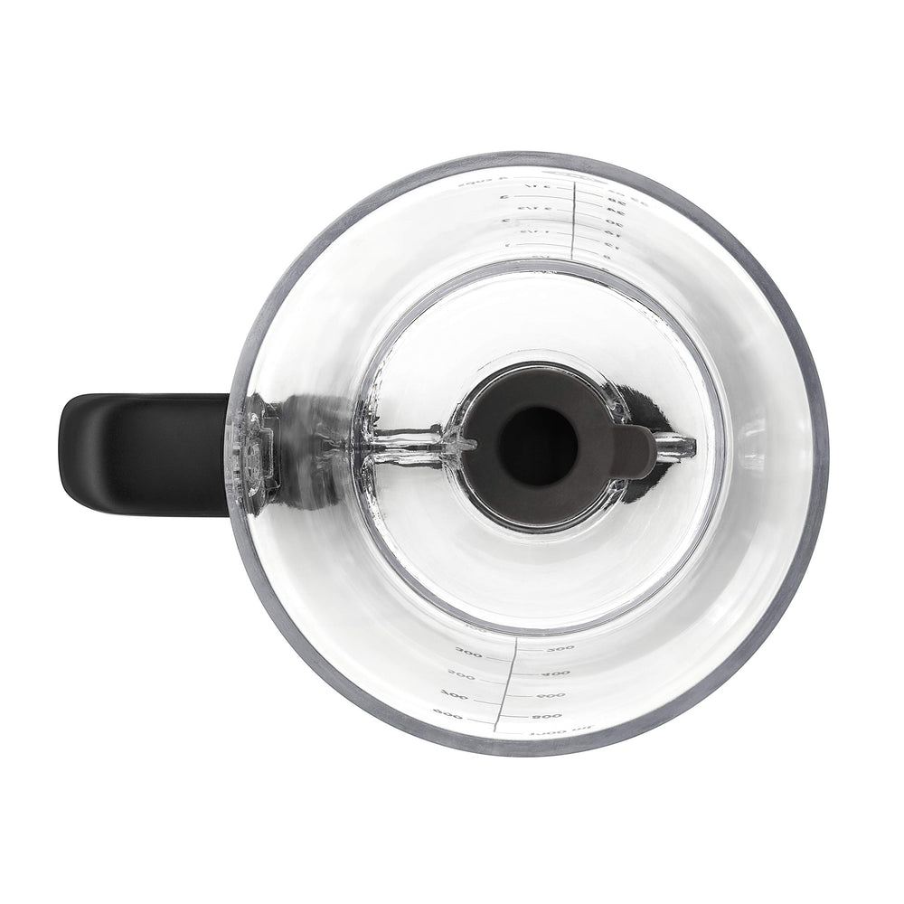 OXO Good Grips clear body with measurement markings up to 4 cups for accurate batching