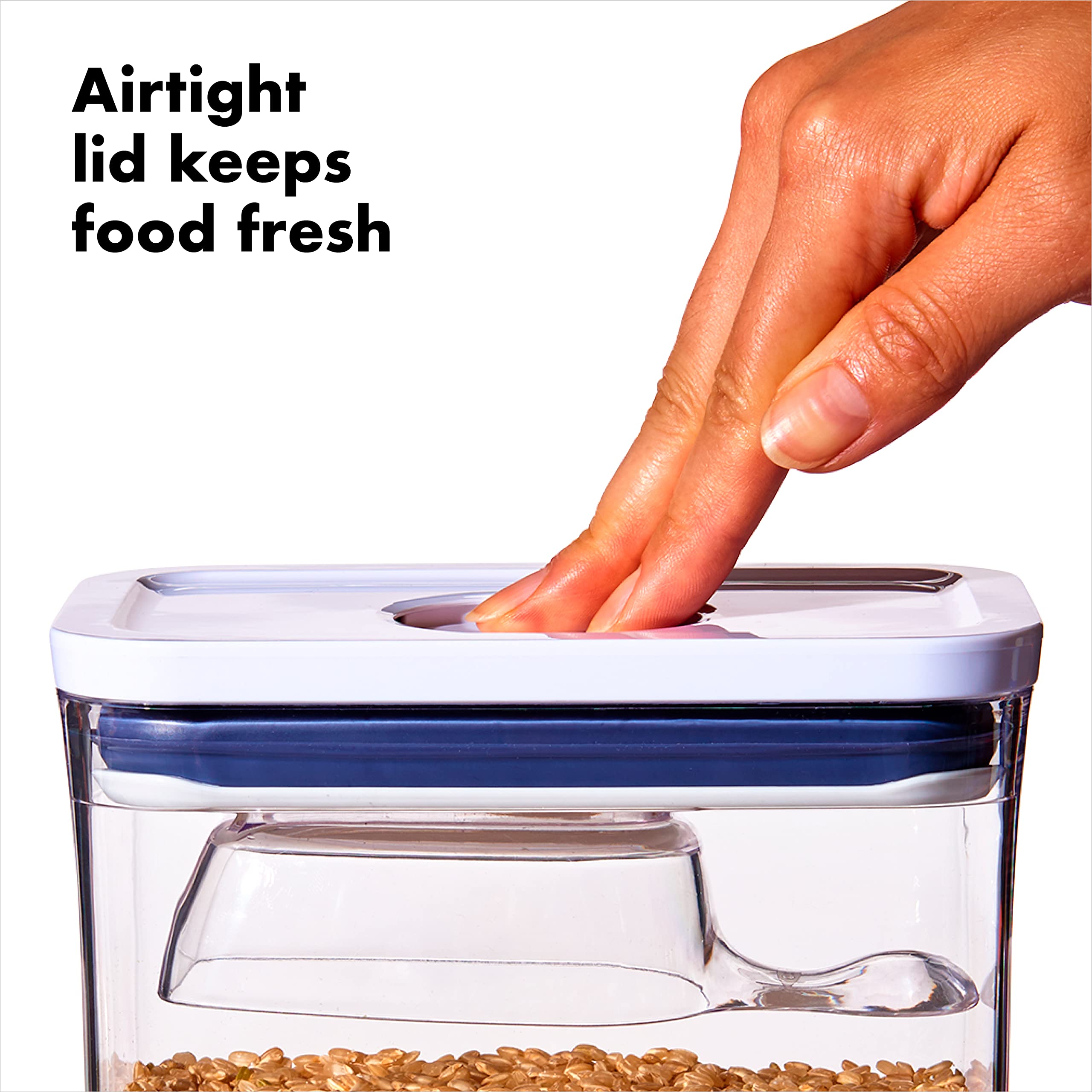 OXO Pet POP with portioned kibble illustrating visible quantity control benefit