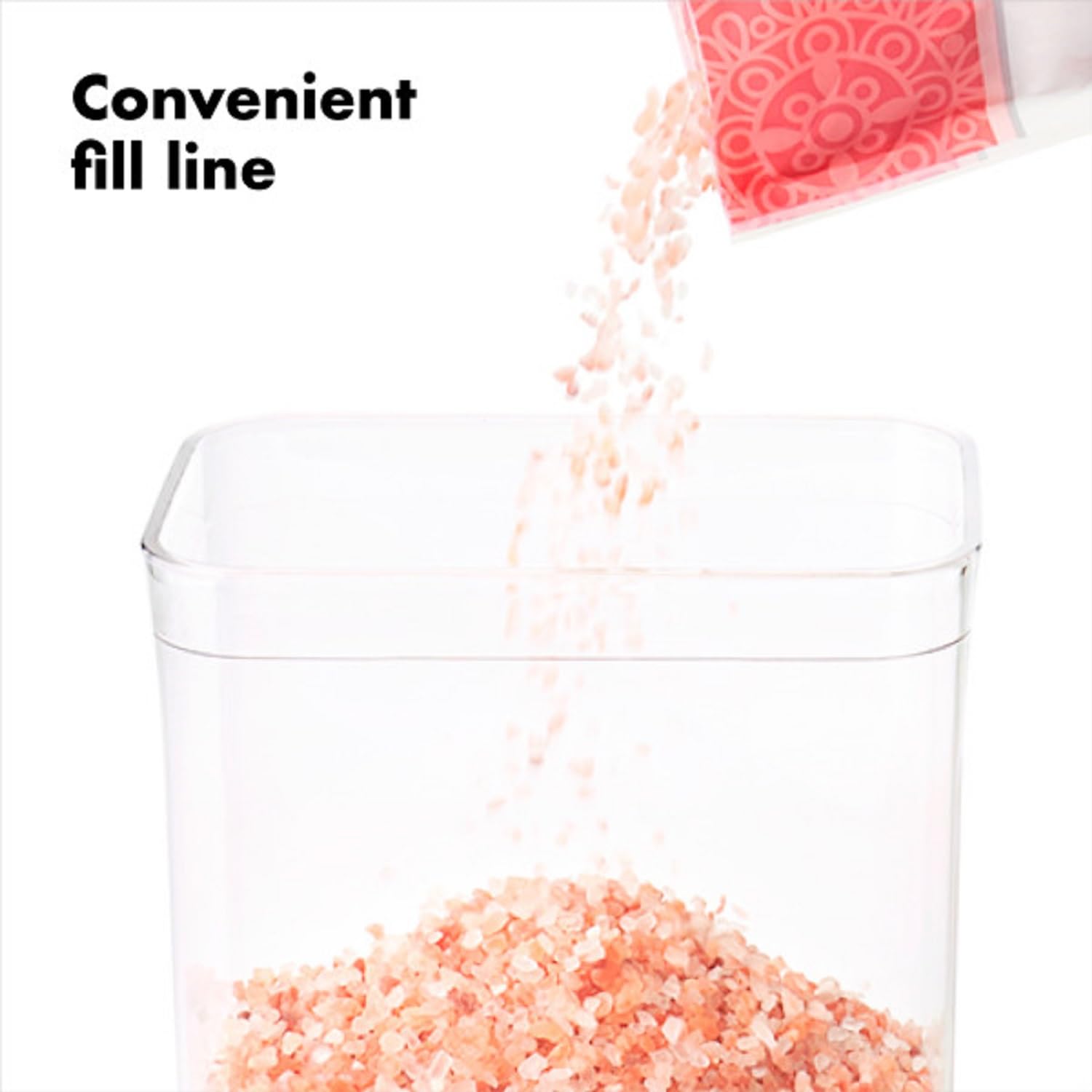 OXO Good Grips POP stacked in pantry maximizing vertical shelf space
