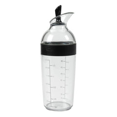 OXO Good Grips shaker front view showing compact 1.5 cup capacity and clear body for easy measuring