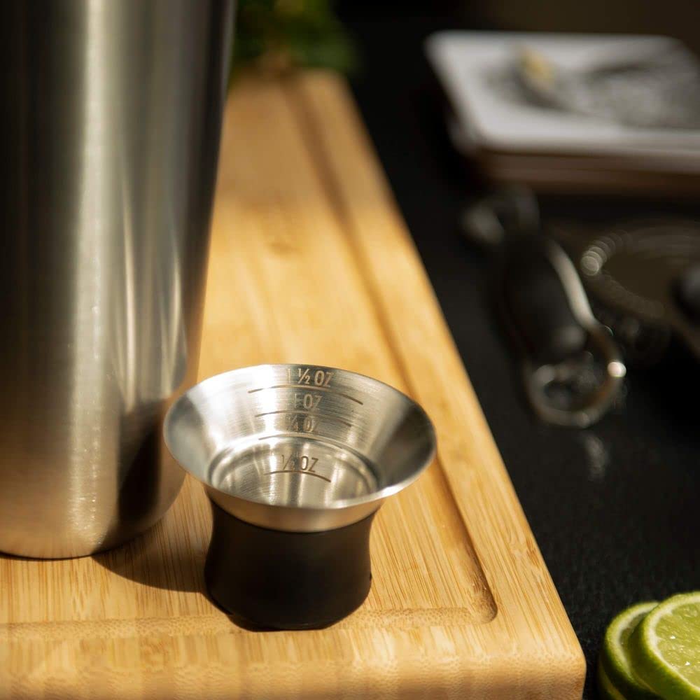 OXO macro of stainless texture highlighting easy-clean, stain-resistant surface