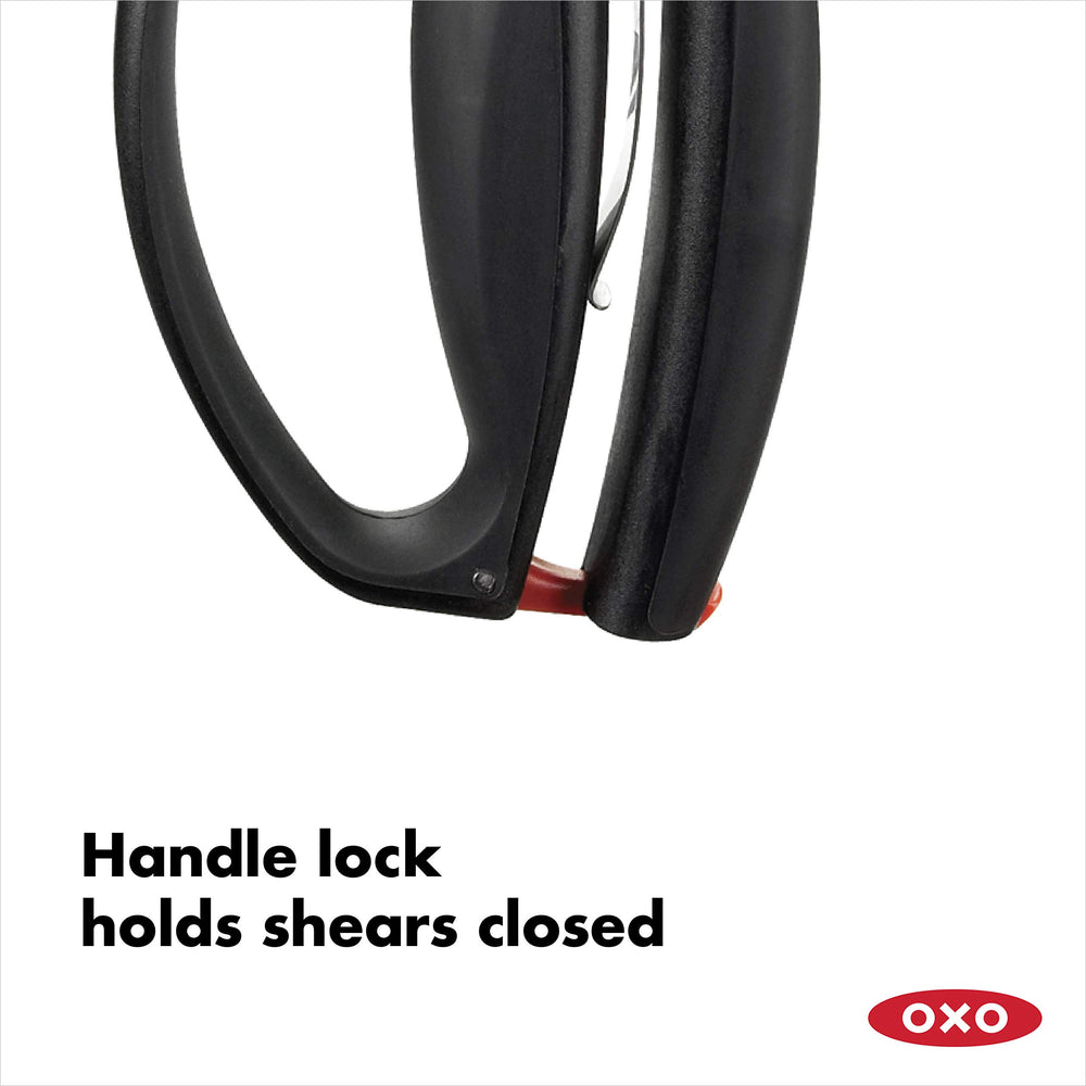 OXO shears taken apart for cleaning, demonstrating easy disassembly and hygiene-friendly design