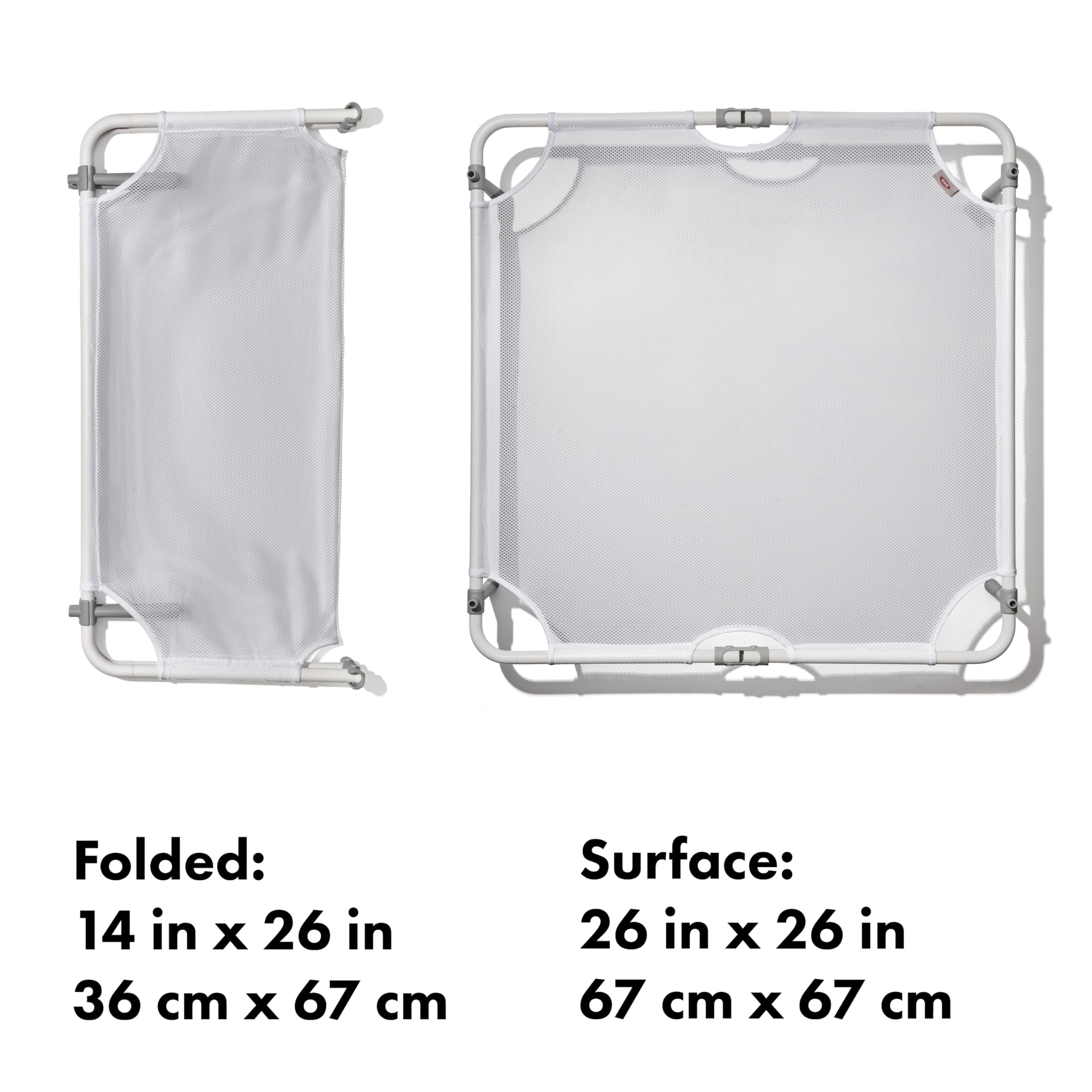 OXO folded sweater dryer compact storage for small-space convenience