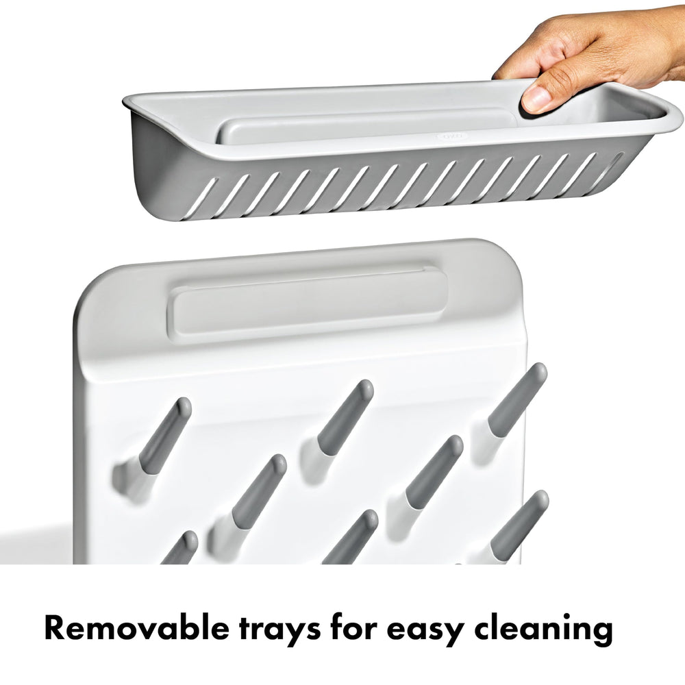 OXO Tot placed under cabinet demonstrating space-saving countertop fit