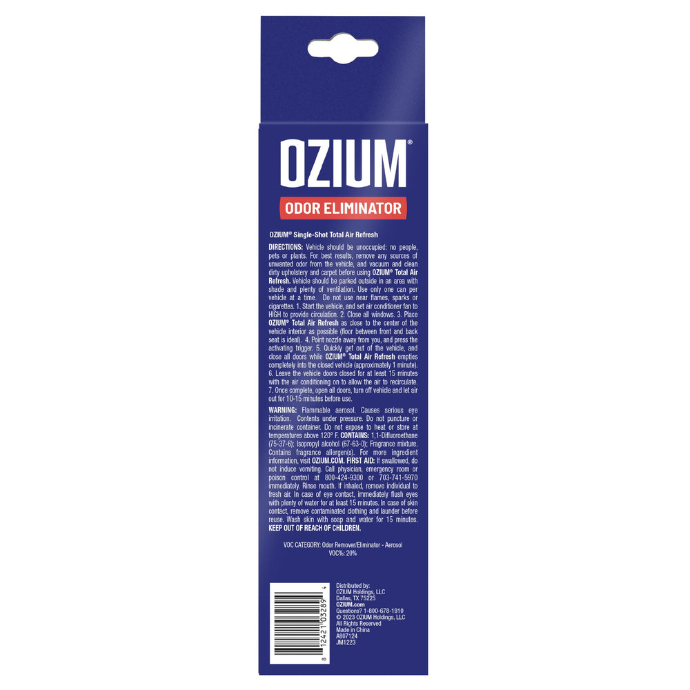 ozium car fogger lifestyle roadside use ready-to-use for on-the-go freshness
