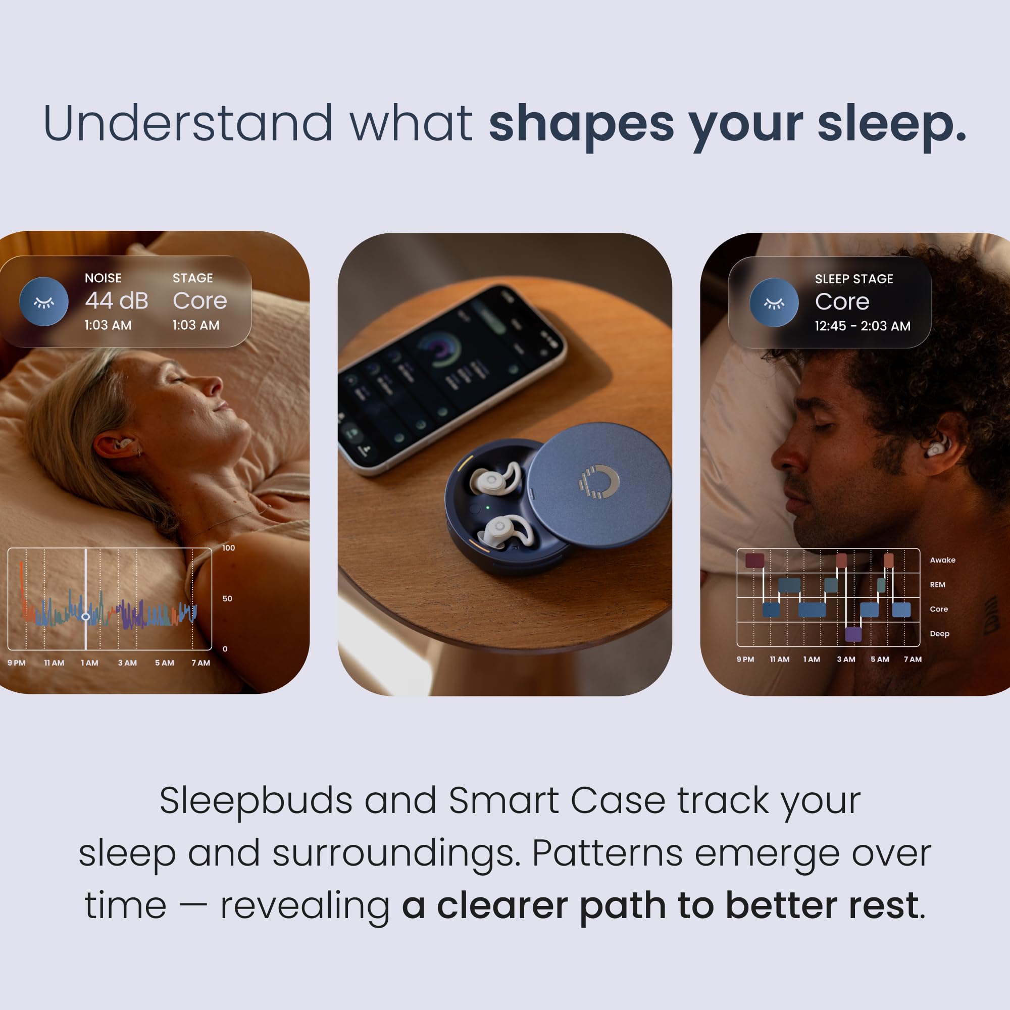 Ozlo app screen with sleep insights helping personalized nightly improvements