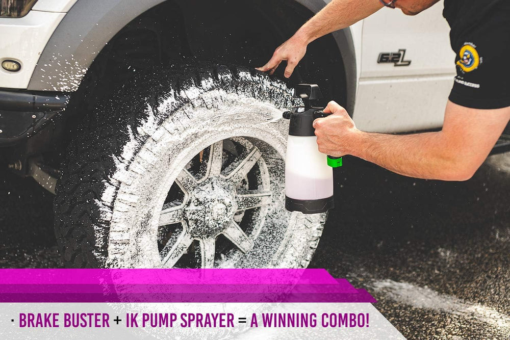 P & S Brake Buster applied from foam cannon demonstrating broad coverage and time savings