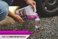 P & S Brake Buster thick foam texture clinging to rim for longer dwell and better cleaning