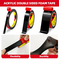 P7yaumy 3M close-up of tape roll texture highlighting durable acrylic foam benefit